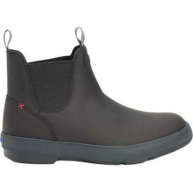 Xtratuf Men's Legacy WP Slip Resist Leather Chelsea Boot -Black- LCM000 7 / Black - Overlook Boots