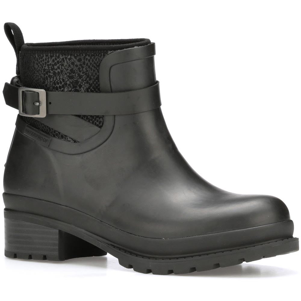 Muck Women's Liberty WP Anke Rubber Boot- BLack - LWKR 5 / Medium / Black - Overlook Boots