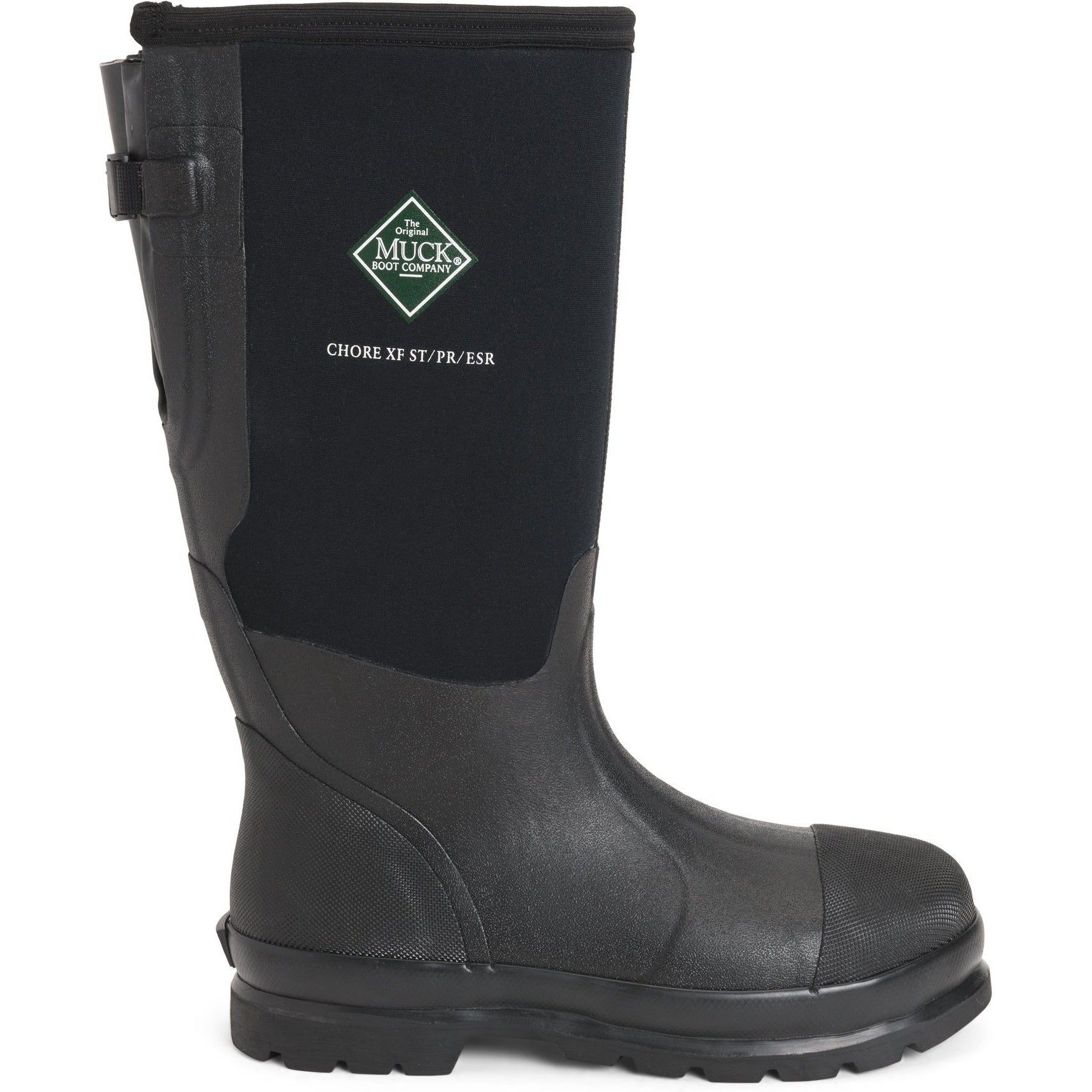 Muck Men's Chore Wide Calf Steel Toe Waterproof Rubber Work Boot - Black - MCXF-Steel - Overlook Boots