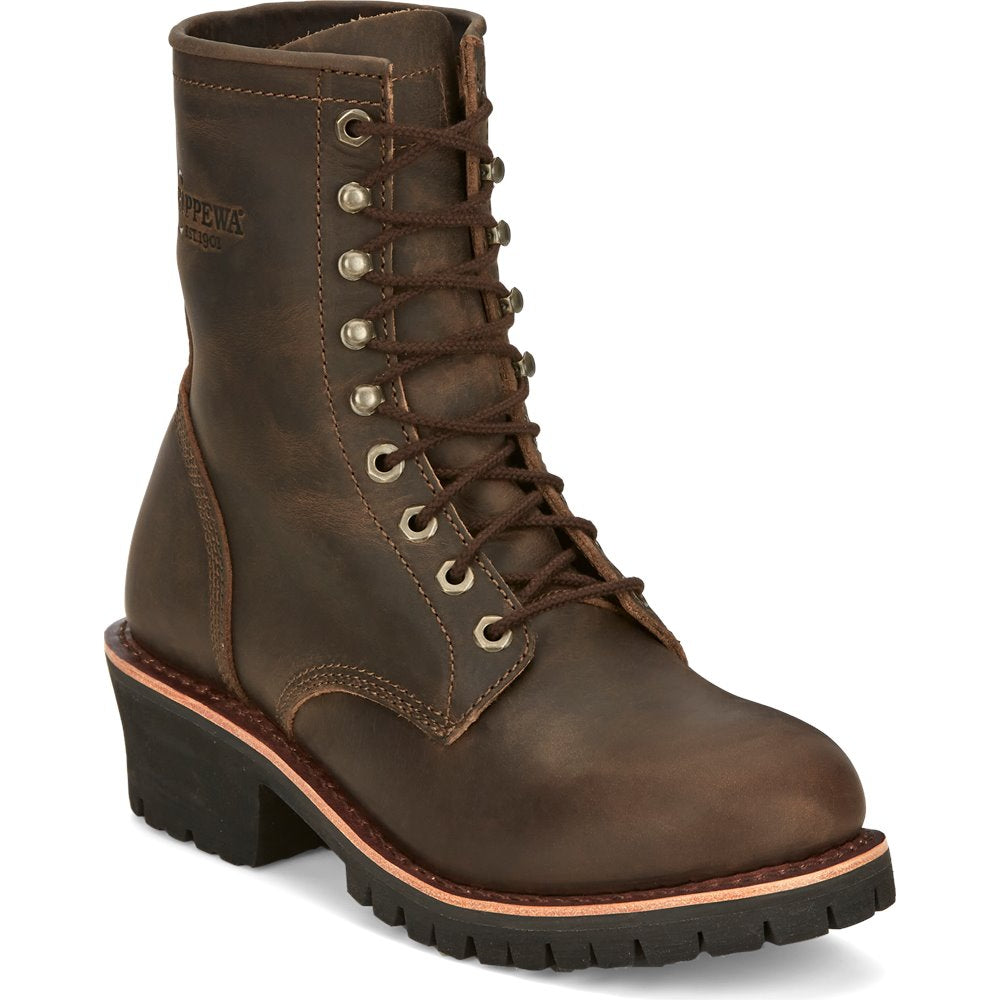Chippewa Men's Classic 2.0 8" Soft Toe Lace Up Work Boot -Brown- NC2090 8 / Medium / Brown - Overlook Boots