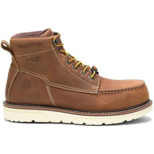 Wolverine Men's I-90 Durashock 6" Soft Toe Waterproof Wedge Work Boot- Tan - W200051 - Overlook Boots