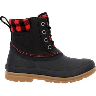 Muck Women's Originals Leather Duck Lace Waterproof Outdoor Boot - Black - ODLW6PLD 5 / Medium / Black - Overlook Boots
