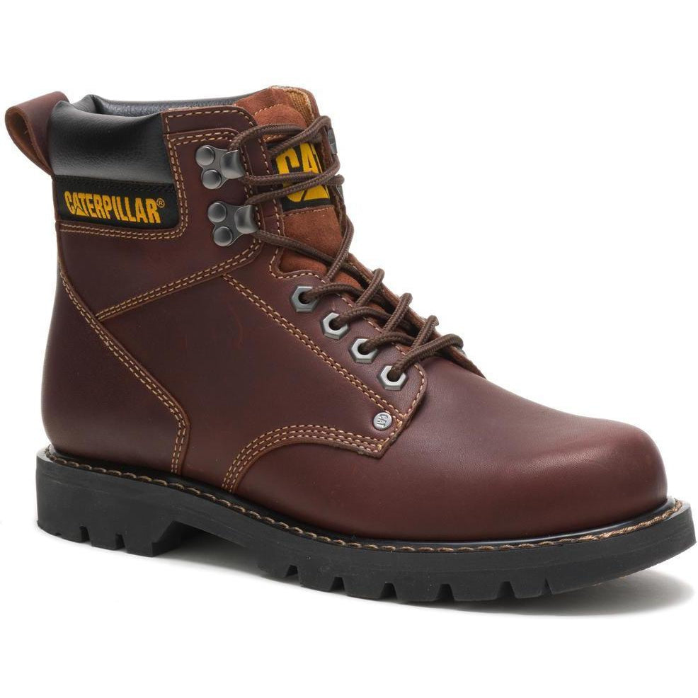 CAT Men's Second Shift 6" Work Boot - Brown - P72365 7 / Medium / Brown - Overlook Boots