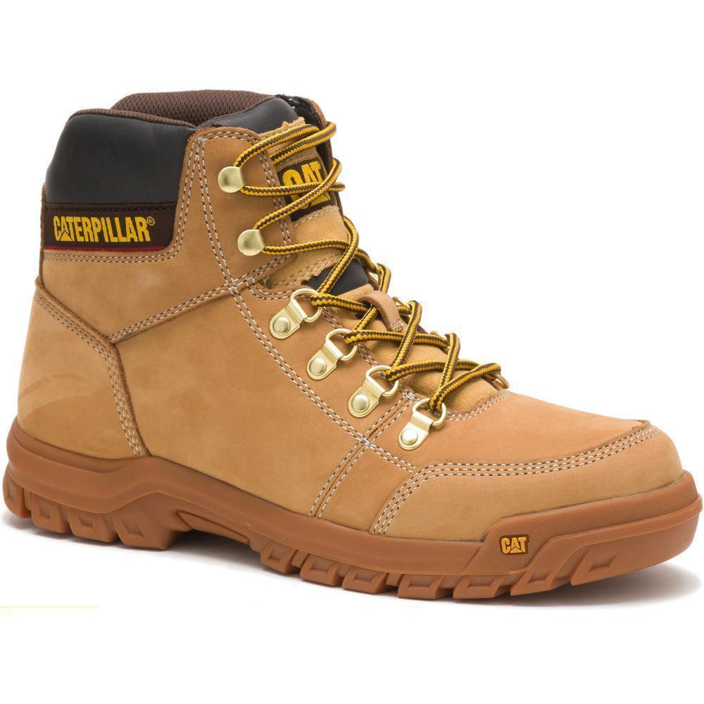 CAT Men's Outline 6" Work Boot - Wheat - P74086 7 / Medium / Wheat - Overlook Boots