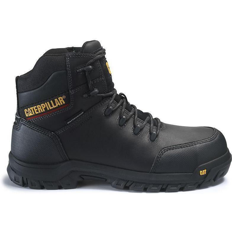 CAT Men's Resorption Waterproof Composite Toe Work Boot - Black - P90976 - Overlook Boots