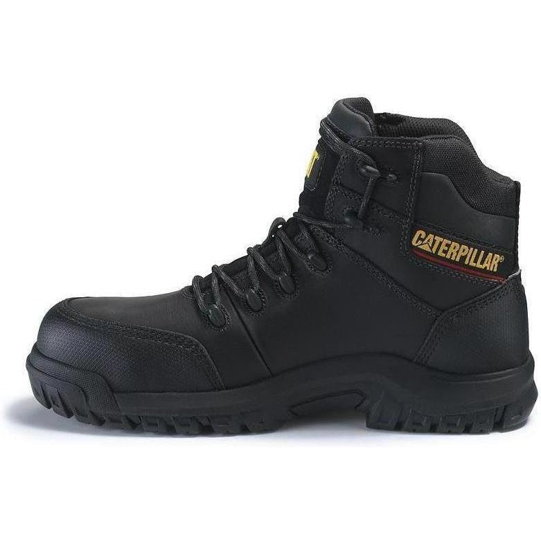 CAT Men's Resorption Waterproof Composite Toe Work Boot - Black - P90976 - Overlook Boots
