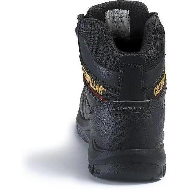 CAT Men's Resorption Waterproof Composite Toe Work Boot - Black - P90976 - Overlook Boots