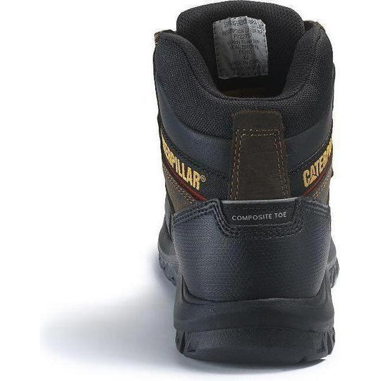CAT Men's Resorption Waterproof Composite Toe Work Boot - Black - P90977 - Overlook Boots