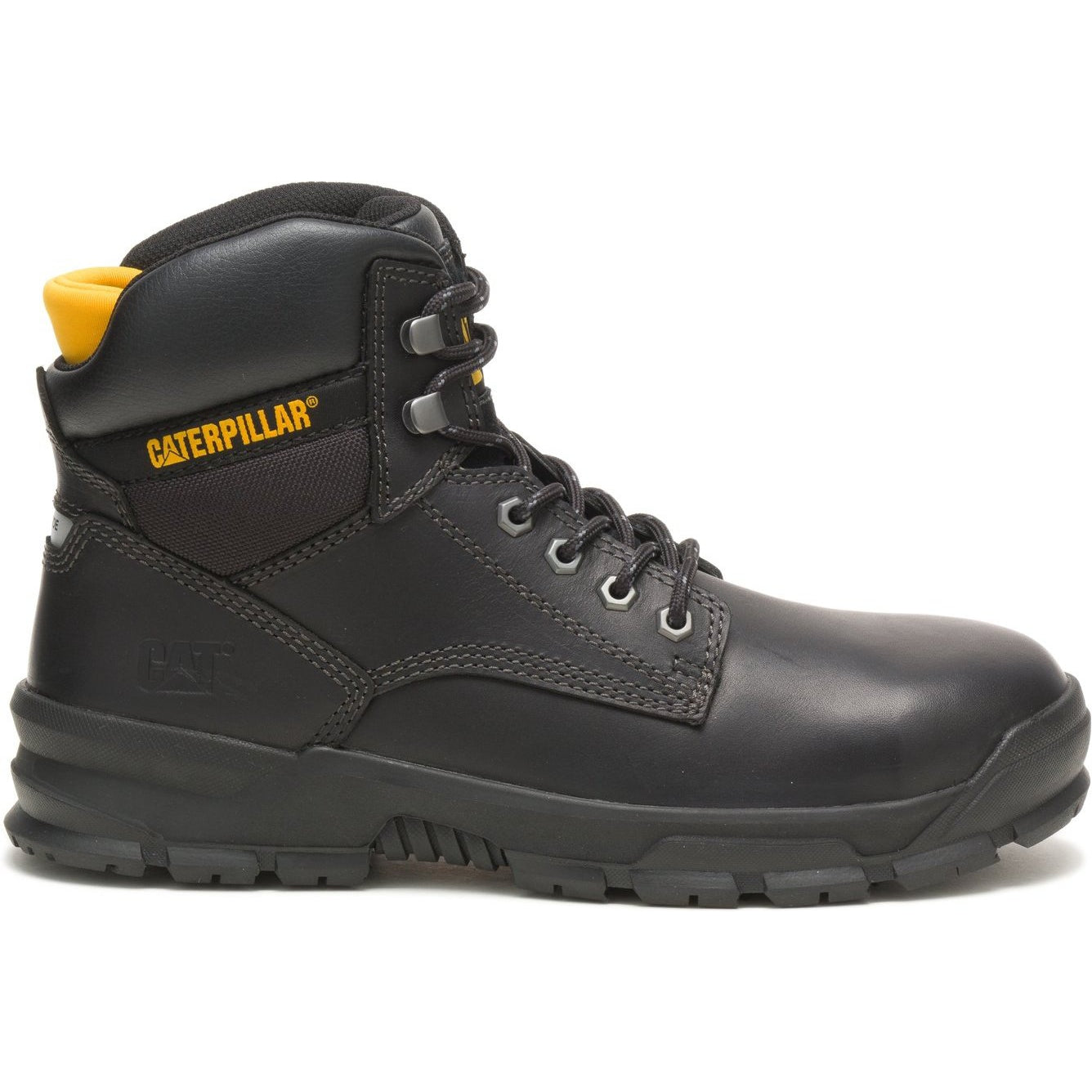 CAT Men's Mobilize Alloy Toe Work Boot - Black - P91267 - Overlook Boots