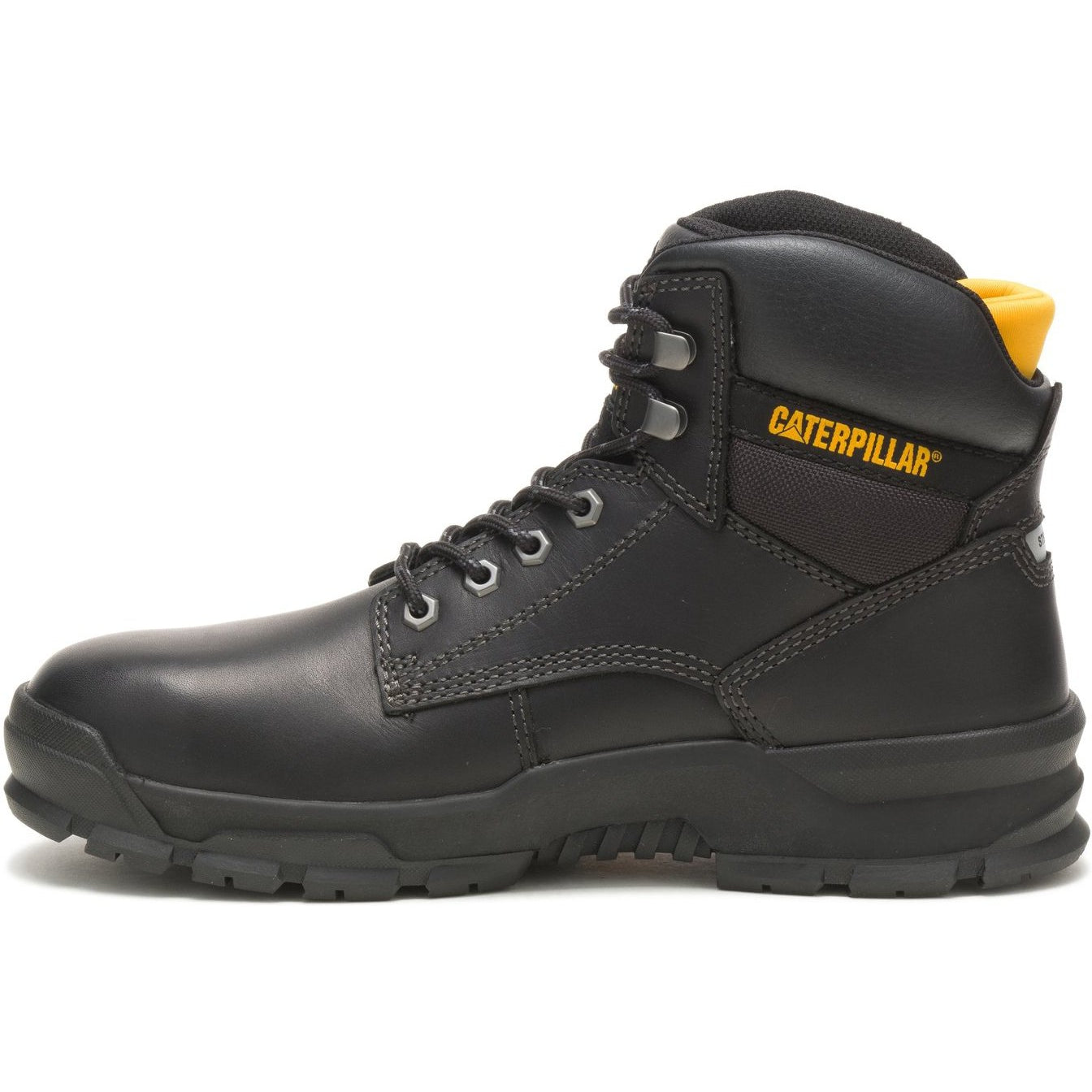 CAT Men's Mobilize Alloy Toe Work Boot - Black - P91267 - Overlook Boots