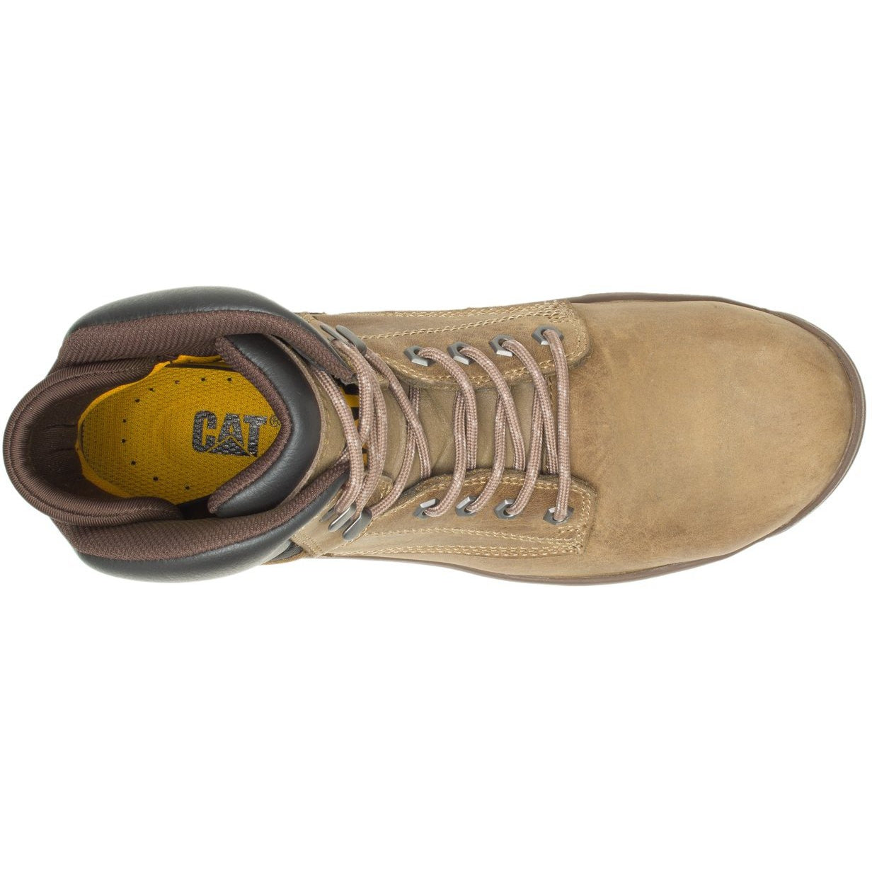 CAT Men's Mobilize Alloy Toe Work Boot - Fossil - P91268 - Overlook Boots