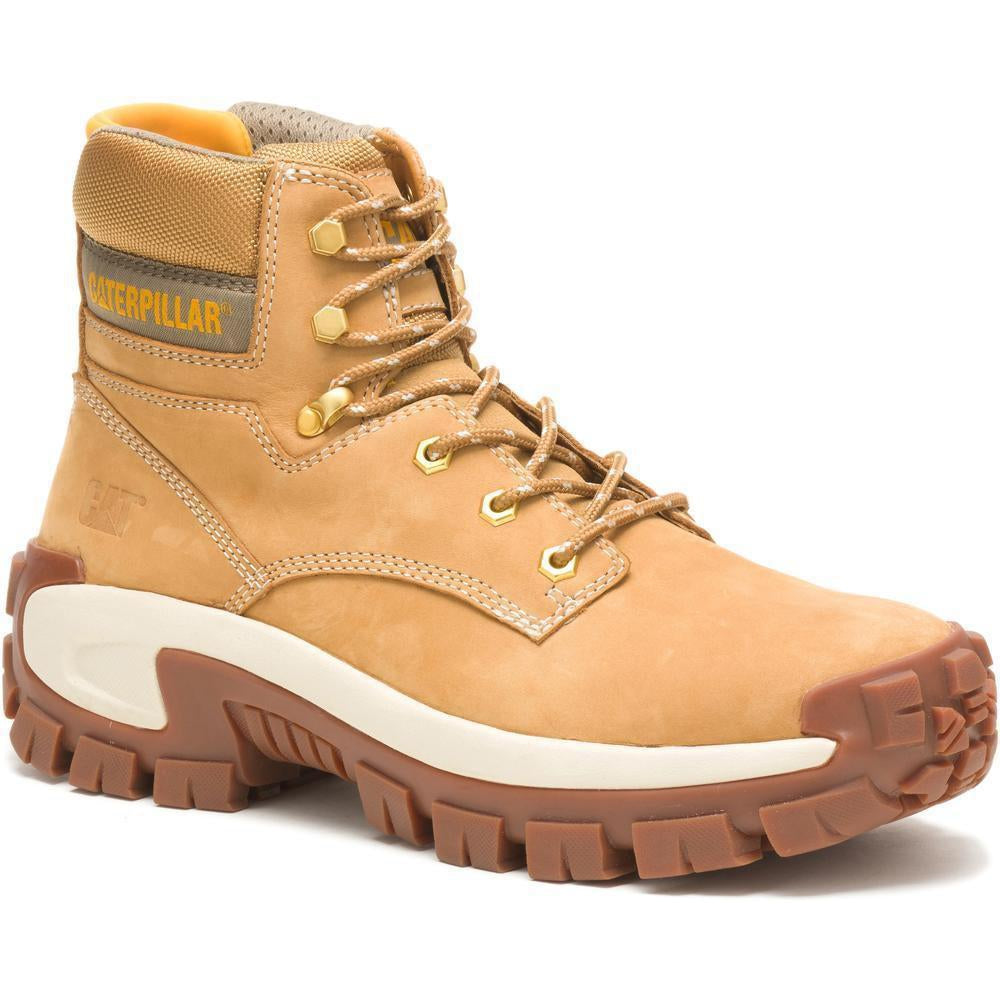 CAT Men's Invader Hi Steel Toe Work Boot - Honey Reset - P91286 7 / Medium / Brown - Overlook Boots
