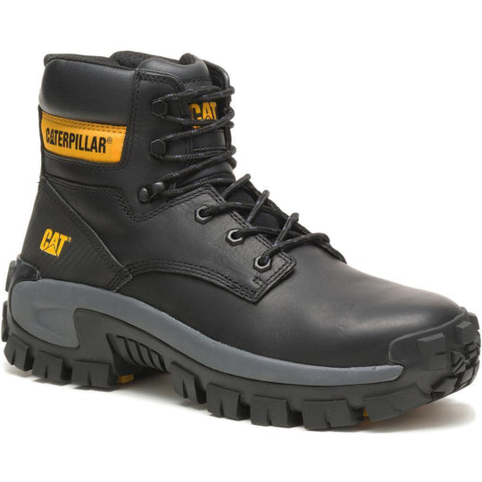 CAT Men's Invader Hi Steel Toe Work Boot - Black - P91287 7.0 / Medium / Black - Overlook Boots
