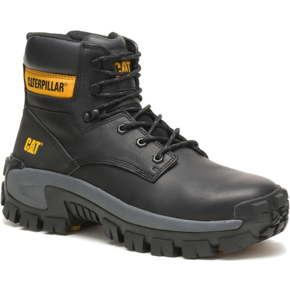 CAT Men's Invader Hi Steel Toe Work Boot - Black - P91287 7 / Medium / Black - Overlook Boots