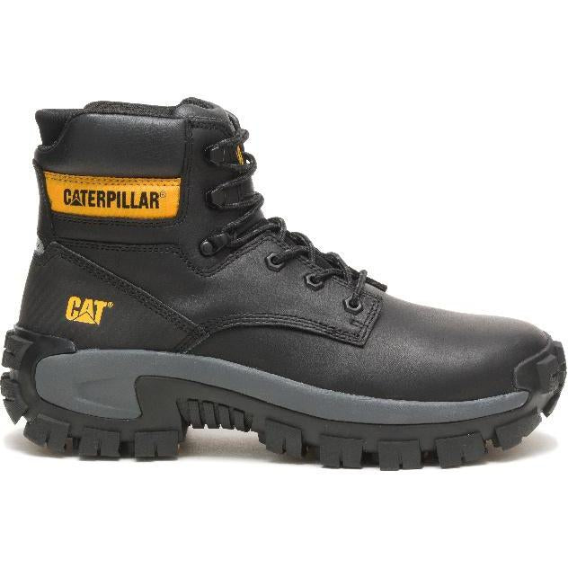CAT Men's Invader Hi Steel Toe Work Boot - Black - P91287 - Overlook Boots