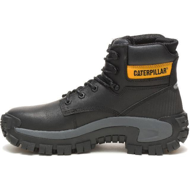 CAT Men's Invader Hi Steel Toe Work Boot - Black - P91287 - Overlook Boots