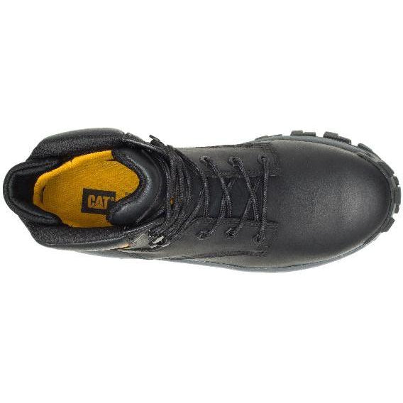 CAT Men's Invader Hi Steel Toe Work Boot - Black - P91287 - Overlook Boots