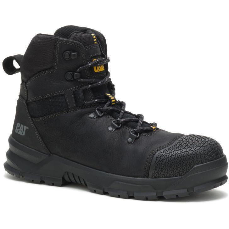 CAT Men's Accomplice X Steel Toe WP Work Boot - Black - P91329 7 / Medium / Black - Overlook Boots
