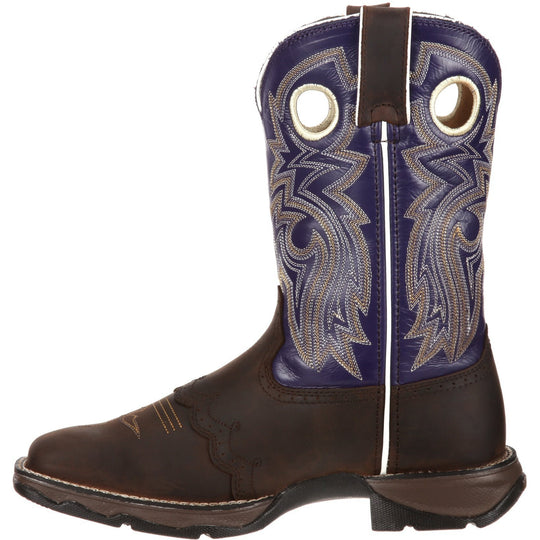 Durango Women's Lady Rebel 10" Square Toe Western Boot- Brown - RD3576 - Overlook Boots