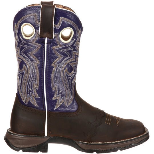 Durango Women's Lady Rebel 10" Square Toe Western Boot- Brown - RD3576 - Overlook Boots