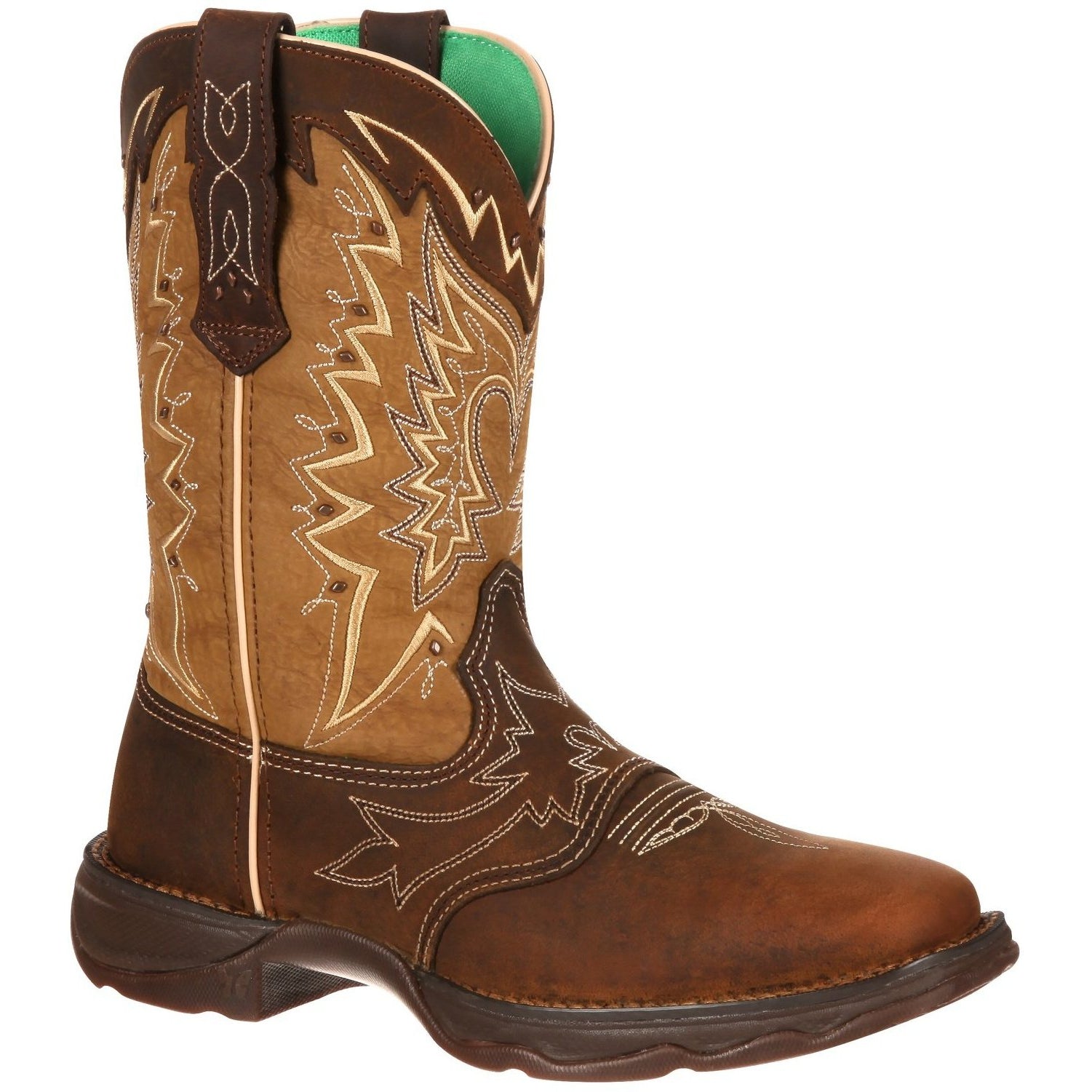 Durango Women's Lady Rebel Let Love Fly 10" Square Toe Western Boot 6 / Medium / Brown - Overlook Boots