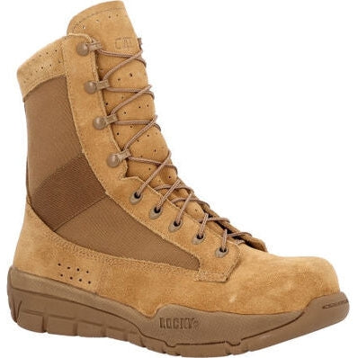 Rocky Men's C4T PT Tactical Military Boot -Coyote Brown- RKC140 5.5 / Medium / Wheat - Overlook Boots