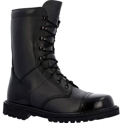 Rocky Men's Lace Up 10" Slip Resistant Jump Duty Boot -Black- RKC147 - Overlook Boots