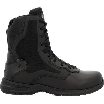 Rocky Men's Cadet 8" Side Zipper Public Service Duty Boot -Black- RKD0102 7 / Medium / Black - Overlook Boots