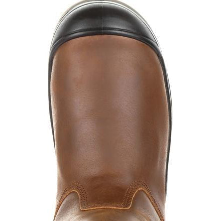 Rocky Men's Worksmart 11" Composite Toe Metgaurd Waterproof Work Boot - Brown RKK0264 - Overlook Boots