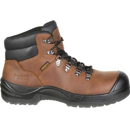 Rocky Men's Worksmart 6" Composite Toe Metguard Waterproof Work Boot Brown RKK0266 - Overlook Boots