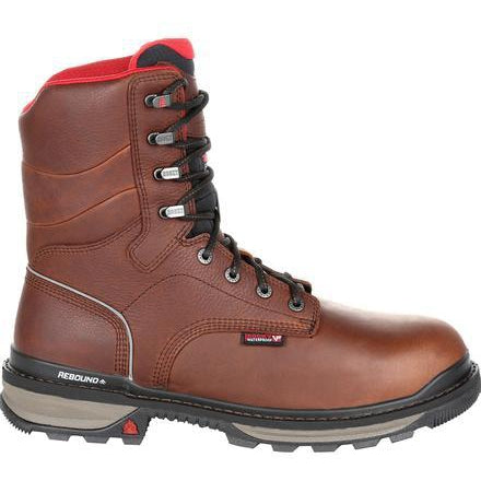 Rocky Men's Rams Horn 8" Composite Toe Waterproof Ins Work Boot - Brown - RKK0284 - Overlook Boots