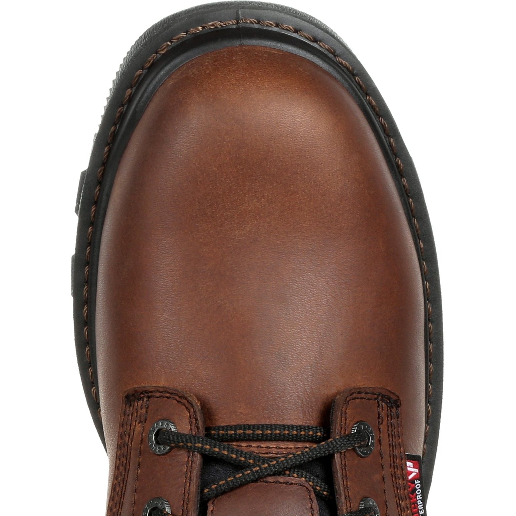 Rocky Men's Rams Horn 8" Waterproof Work Boot - Brown - RKK0296 - Overlook Boots