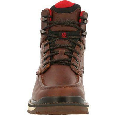 Rocky Men's Rams Horn 6" Waterproof Wedge Work Boot - Brown - RKK0321 - Overlook Boots