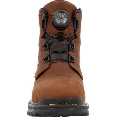 Rocky Men's Rams Horn 6" Composite Toe Waterproof Outdoor Work Boot -Brown- RKK0390 - Overlook Boots