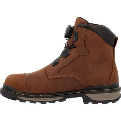 Rocky Men's Rams Horn 6" Composite Toe Waterproof Outdoor Work Boot -Brown- RKK0390 - Overlook Boots