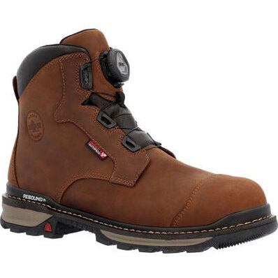 Rocky Men's Rams Horn 6" Composite Toe Waterproof Outdoor Work Boot -Brown- RKK0390 - Overlook Boots