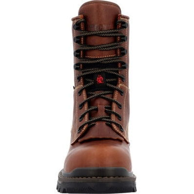 Rocky Men's Rams Horn 9" Waterproof Logger Slip Resis Work Boot Brown RKK0395 - Overlook Boots