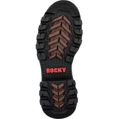 Rocky Men's Rams Horn Logger 9" Waterproof 400G Composite Toe Work Boot Brown RKK0396 - Overlook Boots