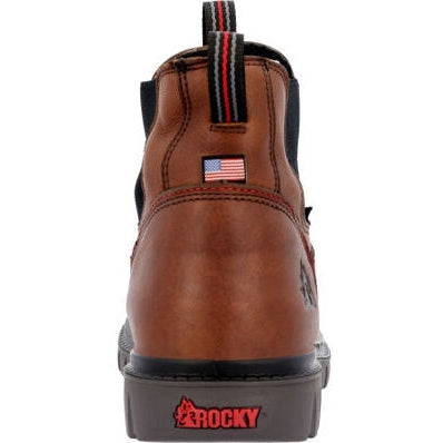 Rocky Men's Worksmart Waterproof Chelsea Composite Toe Work Boot -Brown- RKK0400 - Overlook Boots
