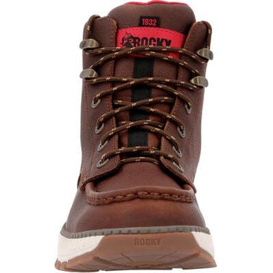 Rocky Men's Rebound Wedge 6" Soft Toe Waterproof Work Boot -Tobacco- RKK0434 - Overlook Boots