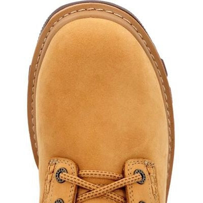 Rocky Men's Rams Horn 6" Soft Toe Waterproof Slip Resistant Work Boot -Wheat- RKK0442 - Overlook Boots