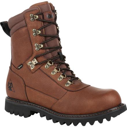 Rocky Men's Ranger 8" Waterproof Hunt Boot - Brown - RKS0437 8 / Medium / Brown - Overlook Boots