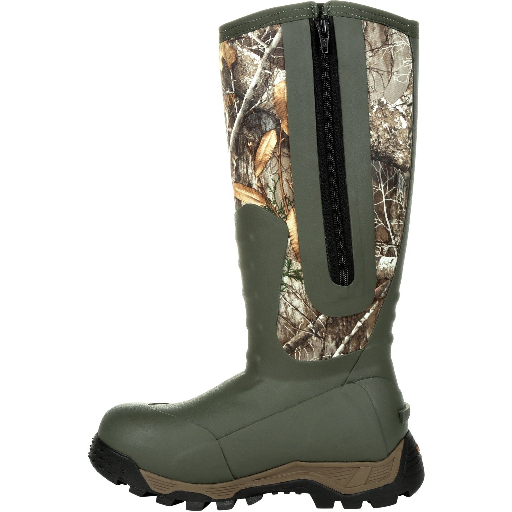 Rocky Women's Sport Pro 16" Waterproof 1200G Ins Side Zipper Hunt Boot Realtree RKS0479 - Overlook Boots