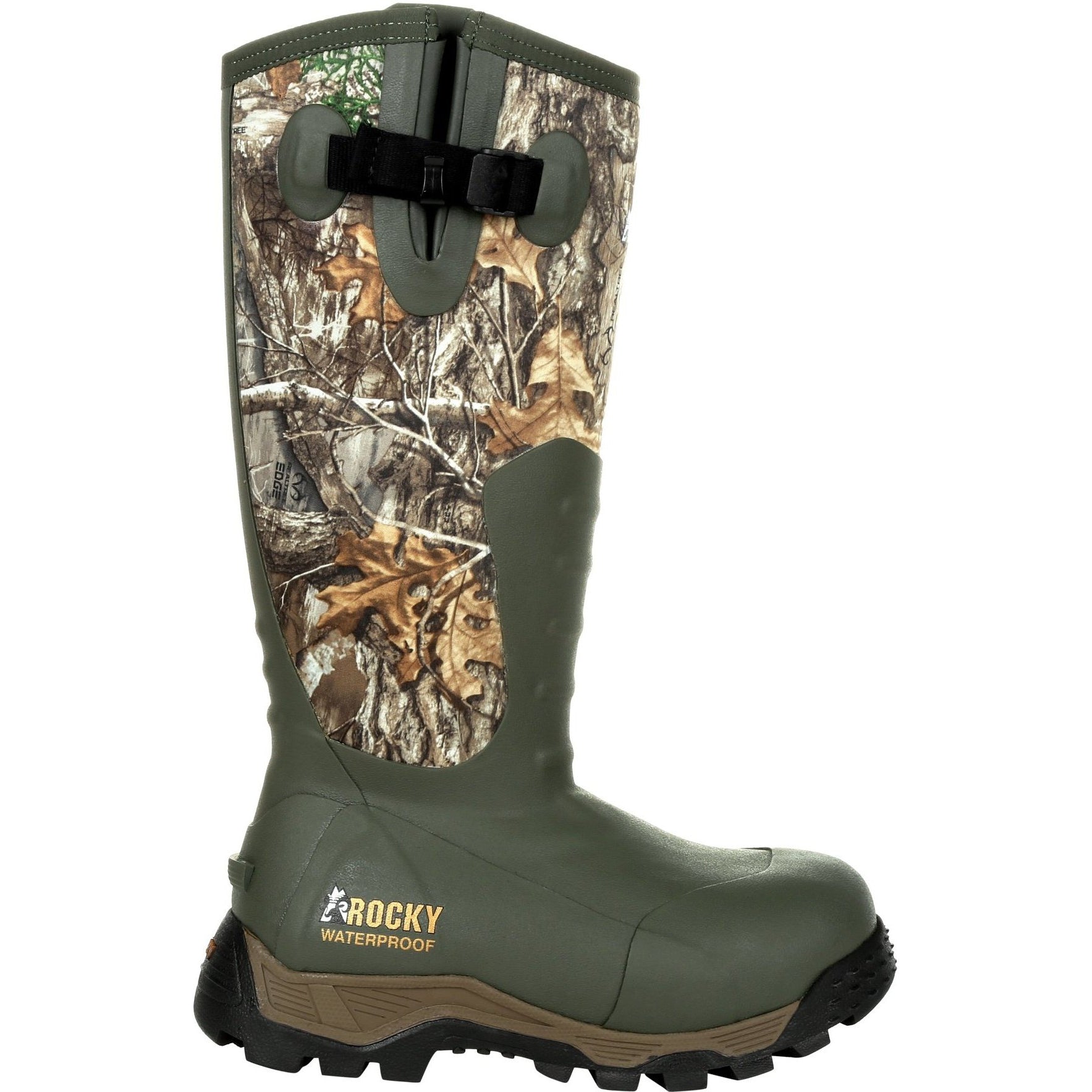 Rocky Women's Sport Pro 16" Waterproof 1200G Ins Side Zipper Hunt Boot Realtree RKS0479 - Overlook Boots