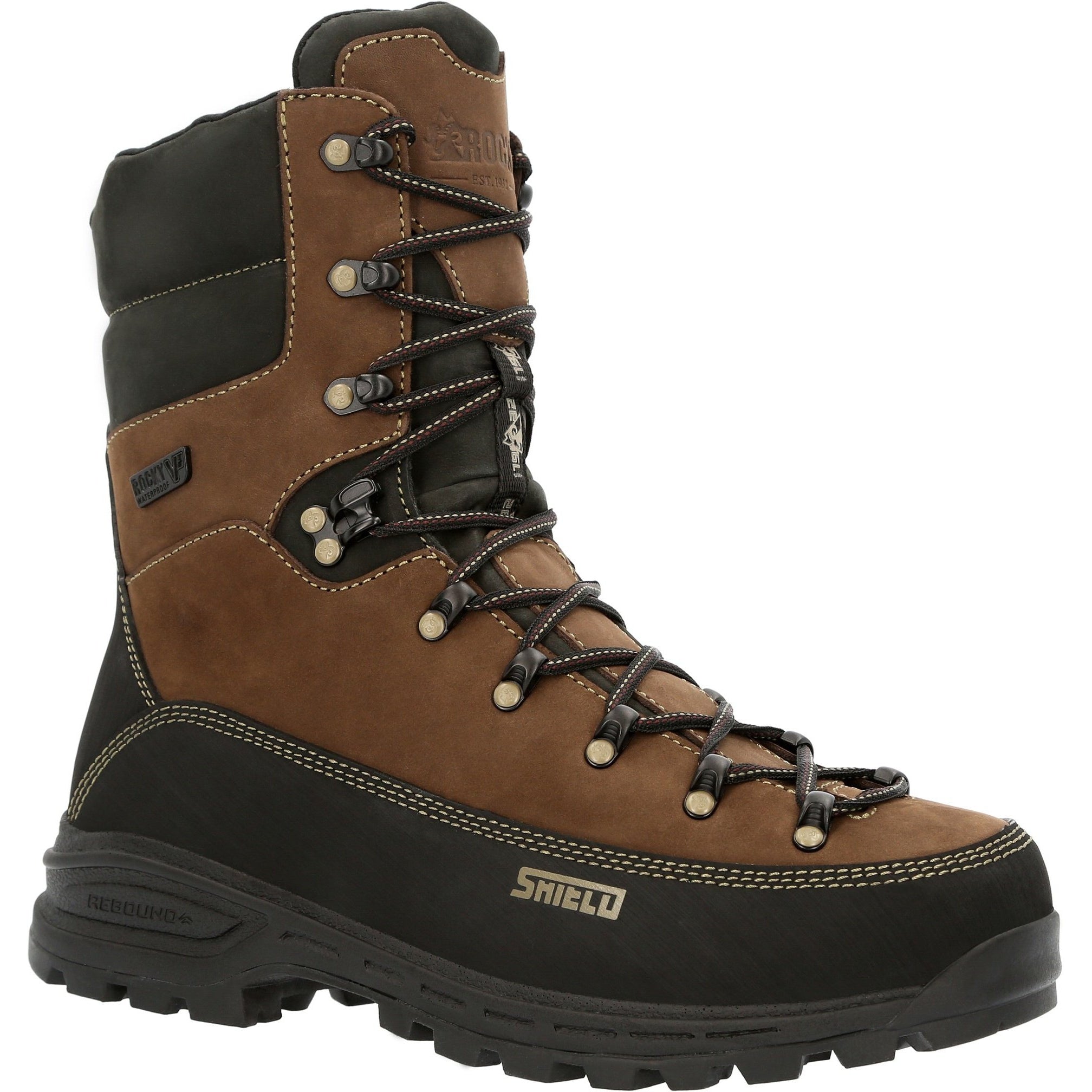 Rocky Men's MTN Stalker Pro 10" WP 400G Hiker Mountain Boot - RKS0529 8 / Medium / Brown - Overlook Boots