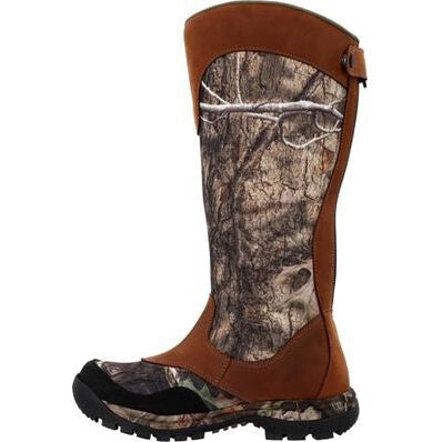 Rocky Men's Lynx Snake 16" Waterproof Zipper Pull On Hunt Boot Mossy Oak - RKS0617 - Overlook Boots