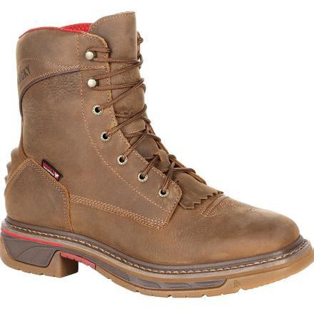 Rocky Men's Iron Skull Waterproof Western Boot - Brown - RKW0286 8 / Medium / Brown - Overlook Boots