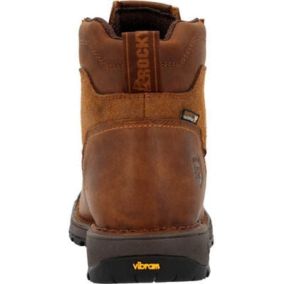 Rocky Men's Legacy 32 6" Waterproof Slip Resistant Western Lacer -Brown- RKW0382 - Overlook Boots