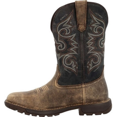 Rocky Men's Legacy 32 11" Waterproof Western Pull On Work Boot Brown RKW0389 - Overlook Boots