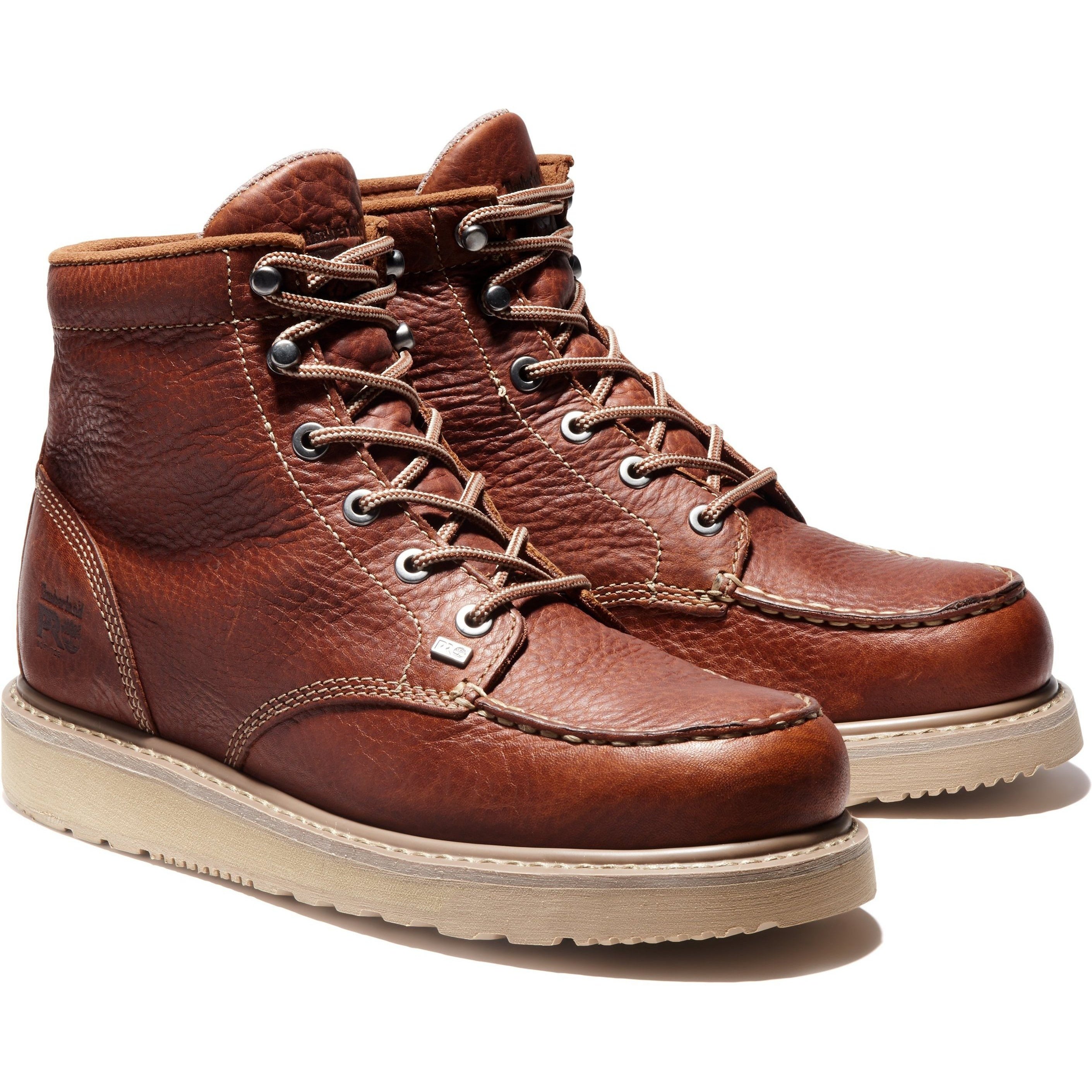 Timberland PRO Men's Barstow Wedge 6" Soft Toe Work Boot - TB089647214 7 / Medium / Rust - Overlook Boots